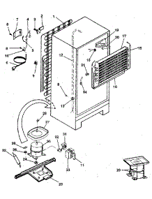 Unit parts for Kenmore Refrigerator 253.9307700 (2539307700, 253 9307700) from AppliancePartsPros.com