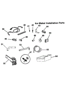 Icemaker Installation Parts parts for Kenmore Refrigerator 253.9307702 (2539307702, 253 9307702) from AppliancePartsPros.com