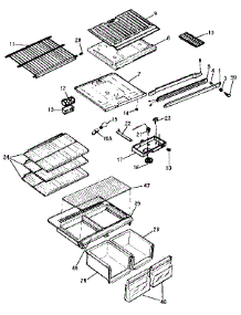 Shelves And Accessories parts for Kenmore Refrigerator 253.9307704 (2539307704, 253 9307704) from AppliancePartsPros.com