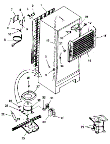 Unit parts for Kenmore Refrigerator 253.9307713 (2539307713, 253 9307713) from AppliancePartsPros.com