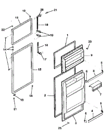 Door parts for Kenmore Refrigerator 253.9307762 (2539307762, 253 9307762) from AppliancePartsPros.com