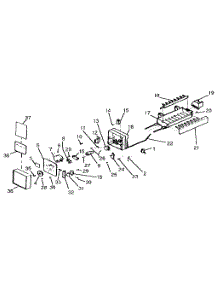 Ice Maker parts for Kenmore Refrigerator 253.9307784 (2539307784, 253 9307784) from AppliancePartsPros.com