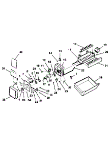 Ice Maker parts for Kenmore Refrigerator 253.9307791 (2539307791, 253 9307791) from AppliancePartsPros.com