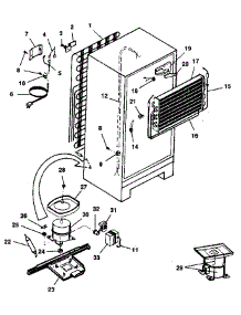 Unit parts for Kenmore Refrigerator 253.9307791 (2539307791, 253 9307791) from AppliancePartsPros.com
