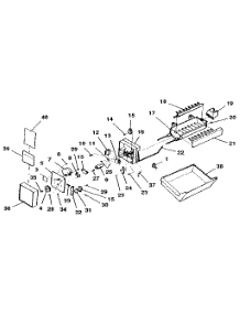 Ice Maker parts for Kenmore Refrigerator 253.9307793 (2539307793, 253 9307793) from AppliancePartsPros.com