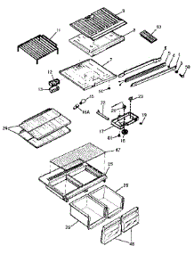 Cabinet parts for Kenmore Refrigerator 253.9308015 (2539308015, 253 9308015) from AppliancePartsPros.com