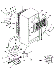 Unit parts for Kenmore Refrigerator 253.9308063 (2539308063, 253 9308063) from AppliancePartsPros.com