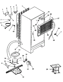 Unit parts for Kenmore Refrigerator 253.9308080 (2539308080, 253 9308080) from AppliancePartsPros.com