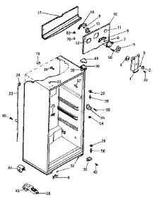 Cabinet parts for Kenmore Refrigerator 253.9308085 (2539308085, 253 9308085) from AppliancePartsPros.com