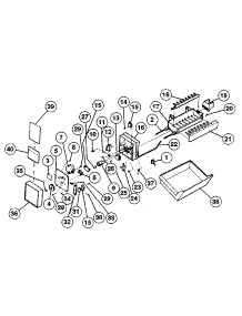 Ice Maker parts for Kenmore Refrigerator 253.9308101 (2539308101, 253 9308101) from AppliancePartsPros.com