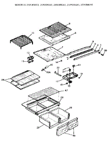 Cabinet parts for Kenmore Refrigerator 253.9308103 (2539308103, 253 9308103) from AppliancePartsPros.com