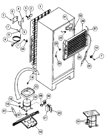 Unit parts for Kenmore Refrigerator 253.9308112 (2539308112, 253 9308112) from AppliancePartsPros.com