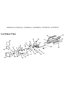 Ice Maker parts for Kenmore Refrigerator 253.9308113 (2539308113, 253 9308113) from AppliancePartsPros.com