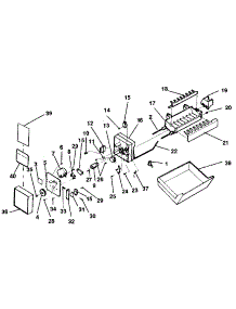 Ice Maker parts for Kenmore Refrigerator 253.9308120 (2539308120, 253 9308120) from AppliancePartsPros.com