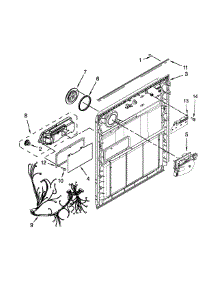 Inner Door Parts parts for Kenmore Dishwasher 665.13499N411 (66513499N411, 665 13499N411) from AppliancePartsPros.com