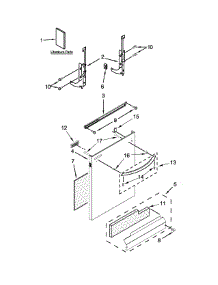 Door And Panel Parts parts for Kenmore Dishwasher 665.13499N411 (66513499N411, 665 13499N411) from AppliancePartsPros.com