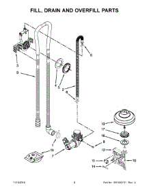 Fill, Drain And Overfill Parts parts for Kenmore Dishwasher 665.13543N413 (66513543N413, 665 13543N413) from AppliancePartsPros.com