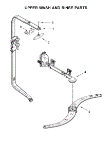 Upper Wash And Rinse Parts parts for Kenmore Dishwasher 665.13543N414 (66513543N414, 665 13543N414) from AppliancePartsPros.com
