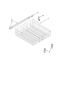 Upper Rack And Track Parts parts for Kenmore Dishwasher 665.13573K700 (66513573K700, 665 13573K700) from AppliancePartsPros.com