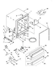 Tub Assembly Parts parts for Kenmore Dishwasher 665.13593K600 (66513593K600, 665 13593K600) from AppliancePartsPros.com