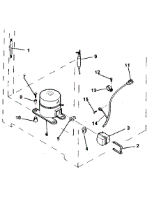 Unit parts for Kenmore Freezer 253.8293611 (2538293611, 253 8293611) from AppliancePartsPros.com