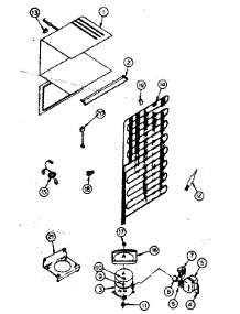 Unit Parts parts for Kenmore Refrigerator 253.8332212 (2538332212, 253 8332212) from AppliancePartsPros.com