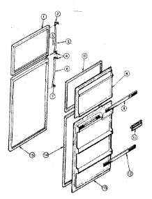 Door Parts parts for Kenmore Refrigerator 253.8332232 (2538332232, 253 8332232) from AppliancePartsPros.com