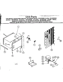 Unit Parts parts for Kenmore Refrigerator 253.8333280 (2538333280, 253 8333280) from AppliancePartsPros.com