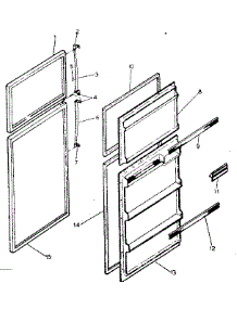 Door Parts parts for Kenmore Refrigerator 253.8334102 (2538334102, 253 8334102) from AppliancePartsPros.com