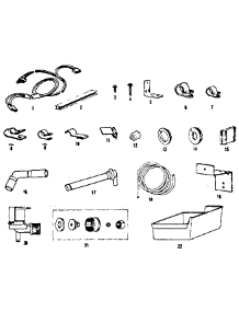 Ice Maker Installation Parts parts for Kenmore Refrigerator 253.8334145 (2538334145, 253 8334145) from AppliancePartsPros.com