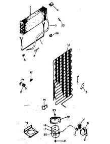 Unit Parts parts for Kenmore Refrigerator 253.8334173 (2538334173, 253 8334173) from AppliancePartsPros.com