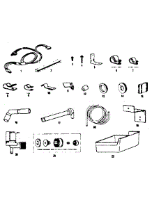 Ice Maker Installation Parts parts for Kenmore Refrigerator 253.8334173 (2538334173, 253 8334173) from AppliancePartsPros.com
