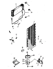 Unit Parts parts for Kenmore Refrigerator 253.8334192 (2538334192, 253 8334192) from AppliancePartsPros.com