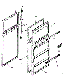Door Parts parts for Kenmore Refrigerator 253.8334241 (2538334241, 253 8334241) from AppliancePartsPros.com