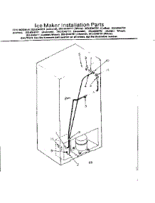 Ice Maker Installation Parts parts for Kenmore Refrigerator 253.8346701 (2538346701, 253 8346701) from AppliancePartsPros.com