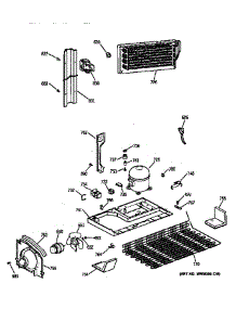 Unit Parts parts for Kenmore Refrigerator 363.78965894 (36378965894, 363 78965894) from AppliancePartsPros.com