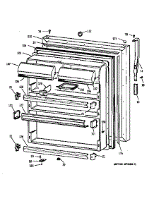 Fresh Food Door parts for Kenmore Refrigerator 363.78965894 (36378965894, 363 78965894) from AppliancePartsPros.com