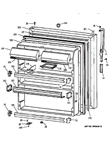 Fresh Food Door parts for Kenmore Refrigerator 363.78967893 (36378967893, 363 78967893) from AppliancePartsPros.com