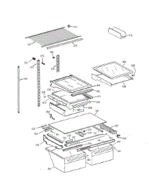 Shelf Parts parts for Kenmore Refrigerator 363.79287990 (36379287990, 363 79287990) from AppliancePartsPros.com