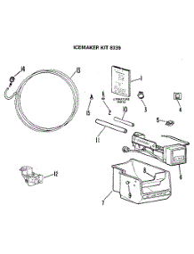 Ice Maker Kit parts for Kenmore Refrigerator 3638339 from AppliancePartsPros.com
