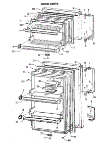 Door Parts parts for Kenmore Refrigerator 363.8383110 (3638383110, 363 8383110) from AppliancePartsPros.com