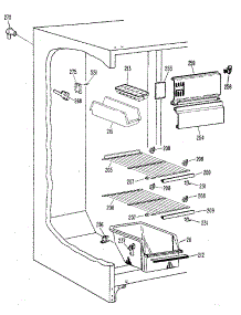 Freezer Section parts for Kenmore Refrigerator 363.8400410 (3638400410, 363 8400410) from AppliancePartsPros.com