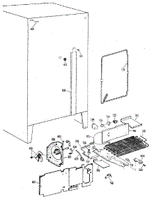Unit parts for Kenmore Refrigerator 363.8400412 (3638400412, 363 8400412) from AppliancePartsPros.com