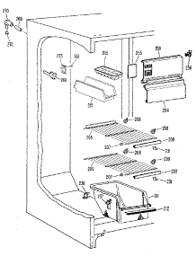 Freezer Section parts for Kenmore Refrigerator 363.8400412 (3638400412, 363 8400412) from AppliancePartsPros.com