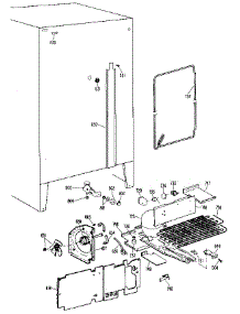 Unit parts for Kenmore Refrigerator 363.8400414 (3638400414, 363 8400414) from AppliancePartsPros.com