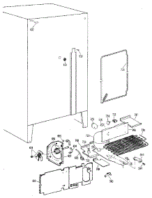 Unit parts for Kenmore Refrigerator 363.8400415 (3638400415, 363 8400415) from AppliancePartsPros.com