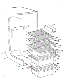 Fresh Food Section parts for Kenmore Refrigerator 363.8500410 (3638500410, 363 8500410) from AppliancePartsPros.com