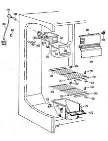Freezer Section parts for Kenmore Refrigerator 363.8500411 (3638500411, 363 8500411) from AppliancePartsPros.com