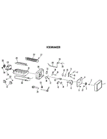 Icemaker parts for Kenmore Refrigerator 363.8500412 (3638500412, 363 8500412) from AppliancePartsPros.com