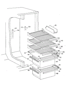 Fresh Food Section parts for Kenmore Refrigerator 363.8500415 (3638500415, 363 8500415) from AppliancePartsPros.com